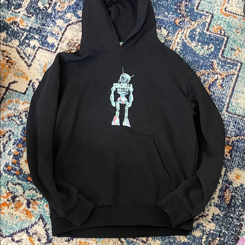 Coachella Black Unisex 2024 Graphic Hoodie
